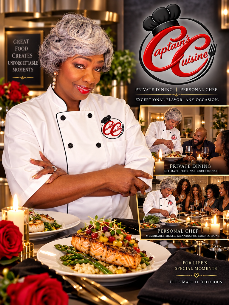 Chef Cynthia Cheatham, affectionately known as Captain